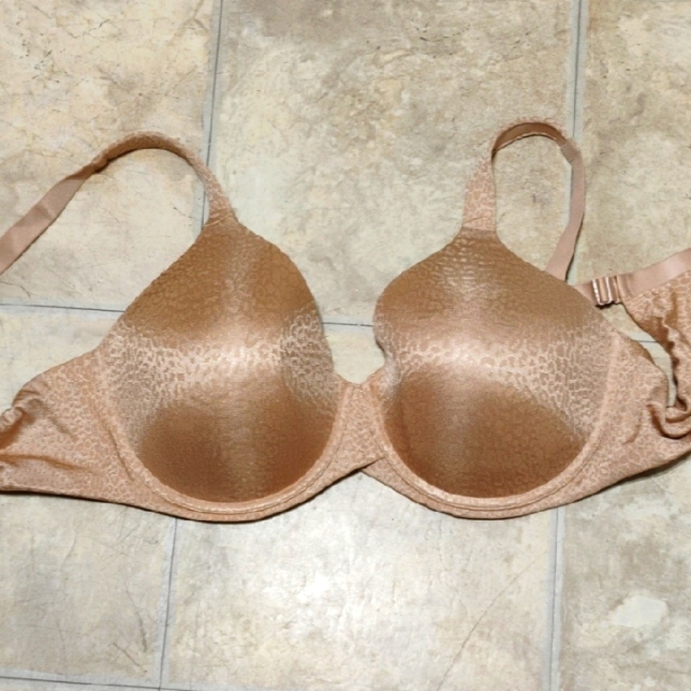 Ambrielle Leopard Print Tan Bra